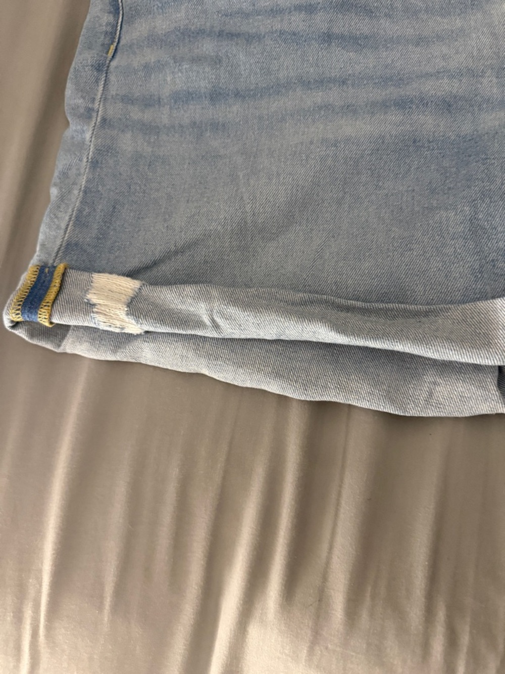 Lane Bryant Light Blue Denim Shorts with Button Front - Picture 6 of 7